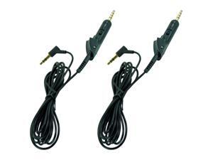 2-Pack 3.5mm Mic Audio Cable Cord For Bose QuietComfort 15 QC 15 Headphones 2-Pack 3.5mm Mic Audio Cable Cord For Bose QuietComfort 15 QC 15 Headphones