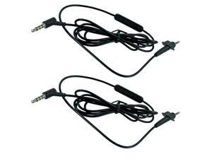 2-Pack 3.5mm Mic Audio Cable Cord For Bose AE2 AE2i AE2w Around-Ear Headphones 2-Pack 3.5mm Mic Audio Cable Cord For Bose AE2 AE2i AE2w Around-Ear Headphones