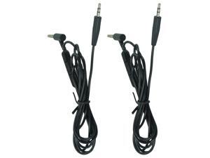 2-Pack 3.5mm Mic Audio Cable Cord For Bose OE2 OE2i Over-Ear Headphones 2-Pack 3.5mm Mic Audio Cable Cord For Bose OE2 OE2i Over-Ear Headphones