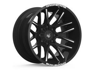 20 Inch Dropstars 654BM Concave 20x10 5x4.5/5x5 -25 Black/Milled Wheel Rim 20 Inch Dropstars 654BM Concave 20x10 5x4.5/5x5 -25 Black/Milled Wheel Rim