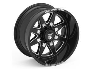 20" Inch Dropstars 655BM 20x12 8x170 -44mm Black/Milled Wheel Rim 20" Inch Dropstars 655BM 20x12 8x170 -44mm Black/Milled Wheel Rim