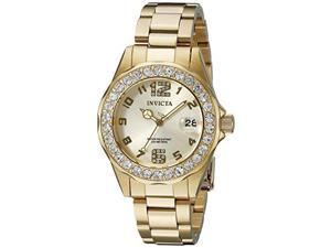 Invicta Women's 21397 Pro Diver Analog Display Quartz Gold Watch Invicta Women's 21397 Pro Diver Analog Display Quartz Gold Watch