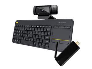 Quantum Access Windows 10 Mini PC Stick / Logitech K400 Plus Keyboard / Logitech HD Pro Webcam C920 Camera Bundle Quantum Access Windows 10 Mini PC Stick / Logitech K400 Plus Keyboard / Logitech HD Pro Webcam C920 Camera Bundle