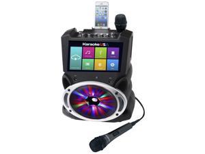 Complete Wi-Fi Bluetooth Karaoke Machine with 9" Touch Screen, Recording and Bluetooth Speaker Complete Wi-Fi Bluetooth Karaoke Machine with 9" Touch Screen, Recording and Bluetooth Speaker