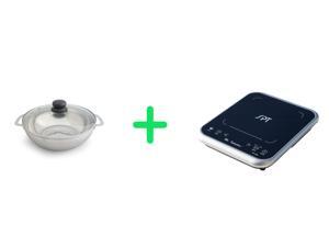 1650W Induction Cooktop (Silver) + Pot Combo 1650W Induction Cooktop (Silver) + Pot Combo