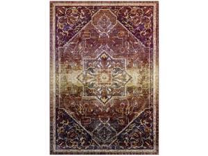 Success Kaede Transitional Distressed Vintage Floral Persian Medallion 4x6 Area Rug - Multicolored Success Kaede Transitional Distressed Vintage Floral Persian Medallion 4x6 Area Rug - Multicolored