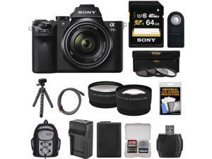 Sony Alpha A7 II Digital Camera & 28-70mm FE OSS Lens with 64GB Card + Backpack + Battery + Tripod + Tele/Wide Lens Kit Sony Alpha A7 II Digital Camera & 28-70mm FE OSS Lens with 64GB Card + Backpack + Battery + Tripod + Tele/Wide Lens Kit