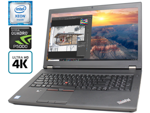 Lenovo ThinkPad P71 Notebook, 17.3" UHD Display Xeon E3-1505m v6 Upto 4.0GHz, 64GB RAM, 4TB NVME SSD Samsung Evo 970 +1TB SSD, NVIDIA Quadro P5000 16GB DDR5, HDMI, ThunderBolt Windows 10 Pro Lenovo ThinkPad P71 Notebook, 17.3" UHD Display Xeon E3-1505m v6 Upto 4.0GHz, 64GB RAM, 4TB NVME SSD Samsung Evo 970 +1TB SSD, NVIDIA Quadro P5000 16GB DDR5, HDMI, ThunderBolt Windows 10 Pro