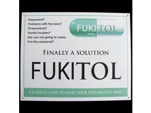 Fukitol Prescription Drug Funny Work Sign Doctor's Office Decor Fukitol Prescription Drug Funny Work Sign Doctor's Office Decor
