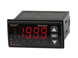 Autonics TC3YT-B4R3 Temp Control, W72 X H36 mm, on/off - proportional, 3 digit display, relay output 3A, J, K, RTD input, 100-240 VAC Autonics TC3YT-B4R3 Temp Control, W72 X H36 mm, on/off - proportional, 3 digit display, relay output 3A, J, K, RTD input, 100-240 VAC