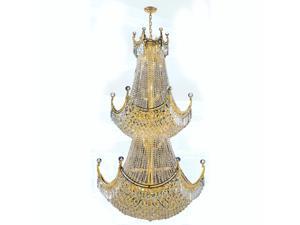 Empire Collection 51 light Gold Finish and Clear Crystal Chandelier Two 2 Tier Empire Collection 51 light Gold Finish and Clear Crystal Chandelier Two 2 Tier