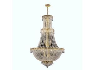 Empire Collection 17 light Gold Finish and Clear Crystal Chandelier Empire Collection 17 light Gold Finish and Clear Crystal Chandelier