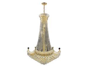 Empire Collection 18 light Gold Finish and Clear Crystal Chandelier Empire Collection 18 light Gold Finish and Clear Crystal Chandelier