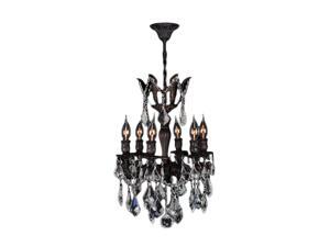 Versailles Collection 6 light Flemish Brass Finish and Clear Crystal Chandelier Versailles Collection 6 light Flemish Brass Finish and Clear Crystal Chandelier