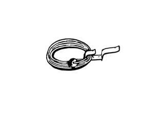 Cal-June Life Ring Bracket with Heaving line Cal-June Life Ring Bracket with Heaving line
