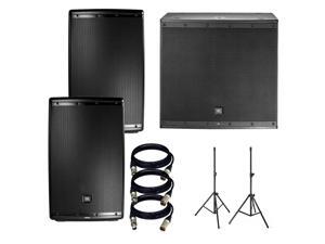 JBL EON618S 1000 Watt Subwoofer + JBL EON 615 Speaker Pair + Speaker Stand + 3 XLR to XLR 25Ft. JBL EON618S 1000 Watt Subwoofer + JBL EON 615 Speaker Pair + Speaker Stand + 3 XLR to XLR 25Ft.