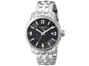 Tissot PRC 200 Quartz Black Dial Stainless Steel Sport Mens Watch T0554101105700 Tissot PRC 200 Quartz Black Dial Stainless Steel Sport Mens Watch T0554101105700