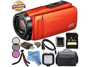 JVC Everio GZ-R460BUS Quad-Proof HD Camcorder with 40x Optical Zoom (Orange) + Sony 64GB High Speed UHS-I SDXC U3 Memory JVC Everio GZ-R460BUS Quad-Proof HD Camcorder with 40x Optical Zoom (Orange) + Sony 64GB High Speed UHS-I SDXC U3 Memory