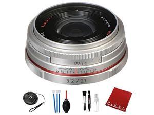 Pentax HD Pentax DA 21mm f/3.2 AL Limited Lens (Silver) with Essential Accessories Pentax HD Pentax DA 21mm f/3.2 AL Limited Lens (Silver) with Essential Accessories