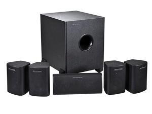 5.1 Channel Home Theater Satellite Speakers & Subwoofer - Black 5.1 Channel Home Theater Satellite Speakers & Subwoofer - Black