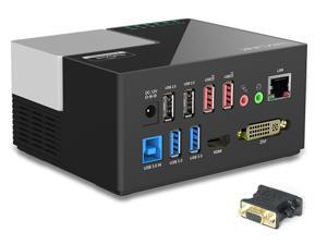 Wavlink USB 3.0 Universal Dual Display Docking Station Support HDMI & DVI / VGA with 6 USB Ports,Quick Charging, Dual Video, Gigabit Ethernet and Audio Jack ,Display Link Certified SuperSpeed Docking Wavlink USB 3.0 Universal Dual Display Docking Station Support HDMI & DVI / VGA with 6 USB Ports,Quick Charging, Dual Video, Gigabit Ethernet and Audio Jack ,Display Link Certified SuperSpeed Docking