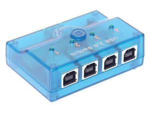 Coolgear For Vista and Windows 7 Mini 4-Port USB 2.0 A/B/C/D Manual Switch with 6ft. Cables Coolgear For Vista and Windows 7 Mini 4-Port USB 2.0 A/B/C/D Manual Switch with 6ft. Cables