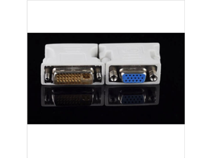 DVI-I Male Dual-Link 24+5 to VGA Female 15-Pin Video Monitor Adapter Converter DVI-I Male Dual-Link 24+5 to VGA Female 15-Pin Video Monitor Adapter Converter
