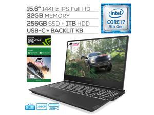 Lenovo Legion Y540 144Hz Gaming Laptop, 15.6" IPS FHD, Core i7-9750H 6-Core up to 4.50 GHz, GTX 1660Ti, 32GB RAM, 256GB SSD+1TB HDD, Backlit, HDMI/Mini DP, RJ-45, USB-C, Forza Horizon 3, Win 10 Lenovo Legion Y540 144Hz Gaming Laptop, 15.6" IPS FHD, Core i7-9750H 6-Core up to 4.50 GHz, GTX 1660Ti, 32GB RAM, 256GB SSD+1TB HDD, Backlit, HDMI/Mini DP, RJ-45, USB-C, Forza Horizon 3, Win 10