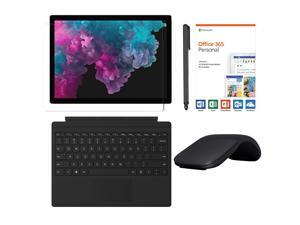 Microsoft Surface Pro 6 2 in 1 12.3" (2736 x 1824) TouchScreen Tablet, Intel Core i5, 8GB RAM, 256GB SSD, Win 10 w/Type Cover, Arc Mouse, Digital Pen, Office 365, Free Protector – Black Microsoft Surface Pro 6 2 in 1 12.3" (2736 x 1824) TouchScreen Tablet, Intel Core i5, 8GB RAM, 256GB SSD, Win 10 w/Type Cover, Arc Mouse, Digital Pen, Office 365, Free Protector – Black