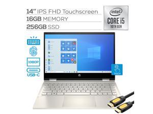 2020 HP Pavilion x360 2 in 1 Touchscreen Laptop, 14" IPS FHD PC, 10th Gen Core i5 4-Core up to 3.60 GHz, 16GB RAM, 256GB SSD, USB-C, Backlit, FP Reader, Webcam, Wi-Fi 6, Mytrix HDMI 2.0 Cable, Win 10 2020 HP Pavilion x360 2 in 1 Touchscreen Laptop, 14" IPS FHD PC, 10th Gen Core i5 4-Core up to 3.60 GHz, 16GB RAM, 256GB SSD, USB-C, Backlit, FP Reader, Webcam, Wi-Fi 6, Mytrix HDMI 2.0 Cable, Win 10