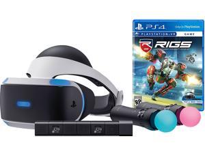 PlayStation VR RIGS Starter Bundle (4 items): VR Headset, 2 Move Motion Controllers, PlayStation Camera, RIGS Mechanized Combat League Game Disc PlayStation VR RIGS Starter Bundle (4 items): VR Headset, 2 Move Motion Controllers, PlayStation Camera, RIGS Mechanized Combat League Game Disc