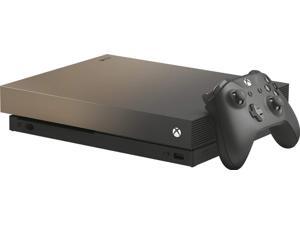 Microsoft Xbox One X 2TB Solid State Hybrid Drive Limited Edition Gold Rush Gaming Console with Wireless Controller - Native 4K - HDR - Enhanced by Scorpio CPU and Fast SSHD Microsoft Xbox One X 2TB Solid State Hybrid Drive Limited Edition Gold Rush Gaming Console with Wireless Controller - Native 4K - HDR - Enhanced by Scorpio CPU and Fast SSHD