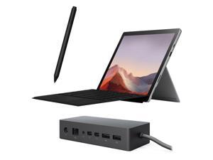 Microsoft Surface Pro 7 2 in 1 Touchscreen PC Tablet 12.3" 2736x1824, 10th Gen i5, 8GB RAM, 128GB SSD, 4 Core up to 3.70 GHz, USB-C, Backlit, WebCam, Win 10 w/Black Type Cover , Pen and Dock Microsoft Surface Pro 7 2 in 1 Touchscreen PC Tablet 12.3" 2736x1824, 10th Gen i5, 8GB RAM, 128GB SSD, 4 Core up to 3.70 GHz, USB-C, Backlit, WebCam, Win 10 w/Black Type Cover , Pen and Dock