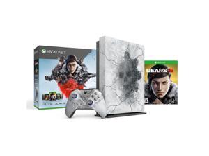 Microsoft Xbox One X 1TB Gears 5 Limited Edition Arctic Blue Console, Gears 5 Ultimate Edition with Gears of War Complete Games Collection, 1 Month Xbox Live Gold and Game Pass Bundle Microsoft Xbox One X 1TB Gears 5 Limited Edition Arctic Blue Console, Gears 5 Ultimate Edition with Gears of War Complete Games Collection, 1 Month Xbox Live Gold and Game Pass Bundle
