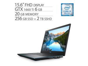 Dell G-Series 15 3590 15.6" FHD Gaming Laptop, Core i5-9300H, GTX 1660 Ti 6GB GDDR6, 20GB RAM, 256GB SSD+2TB SSHD, Quad-Core up to 4.10 GHz, RJ-45 LAN, Backlit, 1920x1080, Win 10 Dell G-Series 15 3590 15.6" FHD Gaming Laptop, Core i5-9300H, GTX 1660 Ti 6GB GDDR6, 20GB RAM, 256GB SSD+2TB SSHD, Quad-Core up to 4.10 GHz, RJ-45 LAN, Backlit, 1920x1080, Win 10