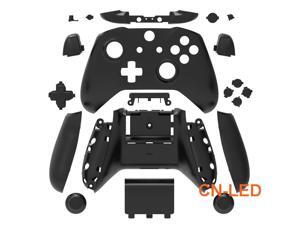WPS Matte Black Case Housing Full Shell Set Faceplates + ABXY Buttons + RB LB Bumpers + Right/Left Rails for Xbox One S Slim (3.5mm Headphone Jack) Controllers for 1708 version WPS Matte Black Case Housing Full Shell Set Faceplates + ABXY Buttons + RB LB Bumpers + Right/Left Rails for Xbox One S Slim (3.5mm Headphone Jack) Controllers for 1708 version