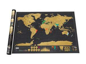 Large Deluxe Scratch Off World Map Poster Personalised Travel Vacation Log Gift Large Deluxe Scratch Off World Map Poster Personalised Travel Vacation Log Gift