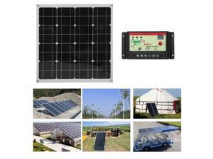 50W Flexible Outdoor Solar Panel Board Solar Power Charging For Off Grid RV Boat Motorhome+10A Controller+3FT Wire With Clamp 50W Flexible Outdoor Solar Panel Board Solar Power Charging For Off Grid RV Boat Motorhome+10A Controller+3FT Wire With Clamp