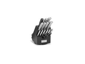 Cuisinart 15 PC Stainless Steel Rotating Block Cutlery Set Black Cuisinart 15 PC Stainless Steel Rotating Block Cutlery Set Black
