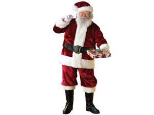 Santa Claus Crimson Regency Deluxe Plush Santa Suit Standard Santa Claus Crimson Regency Deluxe Plush Santa Suit Standard