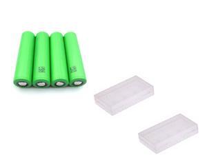 Sony VTC5 US18650VTC5 2600mAh Li-Ion 30A High Drain Batteries (4 PACK) + 2 Battery Cases Sony VTC5 US18650VTC5 2600mAh Li-Ion 30A High Drain Batteries (4 PACK) + 2 Battery Cases