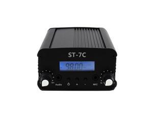 1W/7W ST-7C 76-108MHZ stereo PLL FM transmitter radio station + Antenna + power supply + cable 1W/7W ST-7C 76-108MHZ stereo PLL FM transmitter radio station + Antenna + power supply + cable