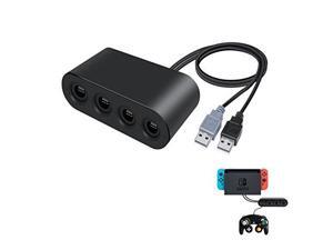 GameCube Controller Adapter For Super Smash Bros For Wii U Switch With 4 Controllers GameCube Controller Adapter For Super Smash Bros For Wii U Switch With 4 Controllers