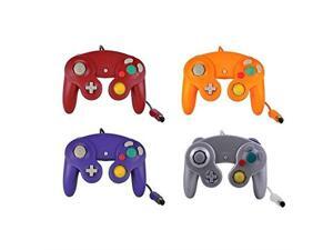 Lot Of 4 Orange Purple Red Silver Controllers For GC Wii Wii U Switch For GameCube Lot Of 4 Orange Purple Red Silver Controllers For GC Wii Wii U Switch For GameCube
