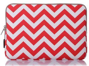 Mosiso Laptop Sleeve, Canvas Fabric 15-15.6 Inch Laptop / Notebook / MacBook Air / Pro Case Bag (Inner Dimensions: 15.16 x 0.79 x 10.63 inches) with Samll case for MacBook charger, Chevron Red Mosiso Laptop Sleeve, Canvas Fabric 15-15.6 Inch Laptop / Notebook / MacBook Air / Pro Case Bag (Inner Dimensions: 15.16 x 0.79 x 10.63 inches) with Samll case for MacBook charger, Chevron Red