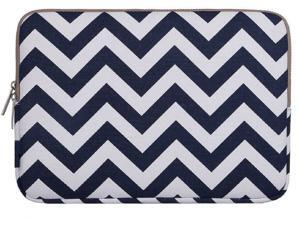 Mosiso Laptop Sleeve, Canvas Fabric 15-15.6 Inch Laptop / Notebook / MacBook Air / Pro Case Bag (Inner Dimensions: 15.16 x 0.79 x 10.63 inches) with Samll case for MacBook charger, Chevron Blue Mosiso Laptop Sleeve, Canvas Fabric 15-15.6 Inch Laptop / Notebook / MacBook Air / Pro Case Bag (Inner Dimensions: 15.16 x 0.79 x 10.63 inches) with Samll case for MacBook charger, Chevron Blue