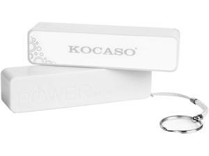 Kocaso 2600mAh Power Bank for cellphones Samsung, HTC, Sony, iPhone/iPod or other electronic products with DC-5V input in White color Kocaso 2600mAh Power Bank for cellphones Samsung, HTC, Sony, iPhone/iPod or other electronic products with DC-5V input in White color