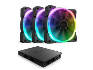 Nzxt AER RGB 2 - 3-Pack of 120mm RGB PWM Fans with HUE 2 Lighting Controller - Advanced Lighting Customizations - LED RGB PWM Fans - Winglet Tips - Fluid Dynamic Bearing - PC Case Fan Nzxt AER RGB 2 - 3-Pack of 120mm RGB PWM Fans with HUE 2 Lighting Controller - Advanced Lighting Customizations - LED RGB PWM Fans - Winglet Tips - Fluid Dynamic Bearing - PC Case Fan