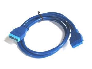 Micro SATA Cables USB 3.0 Motherboard 20 Pin Male to 20 Pin Female Extension Cable Micro SATA Cables USB 3.0 Motherboard 20 Pin Male to 20 Pin Female Extension Cable