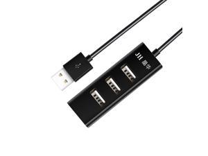 YuanElectronic USB 2.0 HUB Four Port High Speed Multi-Interface Converter Extender for Laptop Keyboard and Mouse Extension Cable 20cm (Color : Black) YuanElectronic USB 2.0 HUB Four Port High Speed Multi-Interface Converter Extender for Laptop Keyboard and Mouse Extension Cable 20cm (Color : Black)